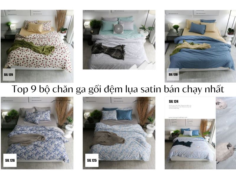Bedding and mattress shop in HCMC - Satin silk bedsheets and pillowcases
